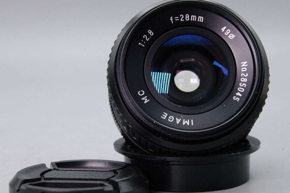 Image MC 28mm f2.8 Wide Angle Lens Pentax PK Mount Caps Excellent