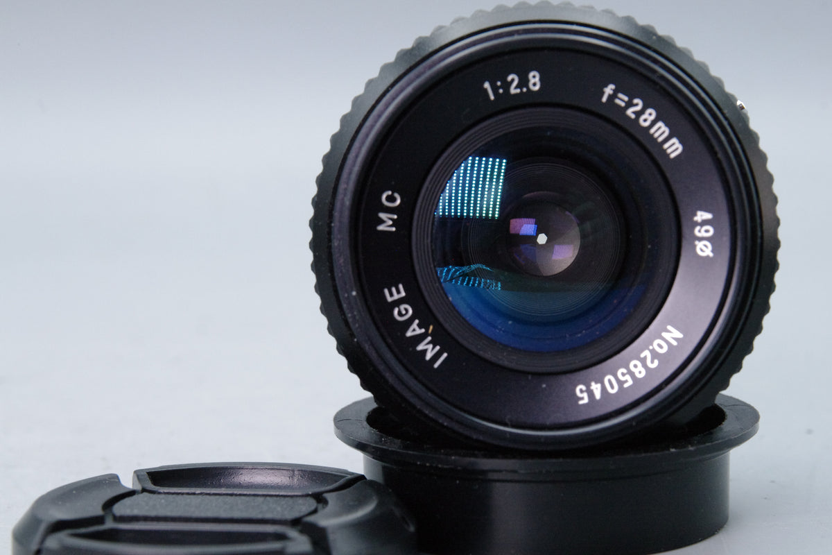 Image MC 28mm f2.8 Wide Angle Lens Pentax PK Mount Caps Excellent