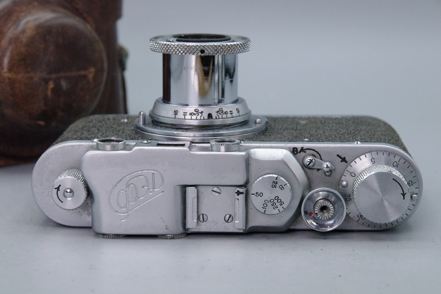 FED‑1g 35mm Rangefinder with FED 50mm f/3.5 Lens and Case – Very Good