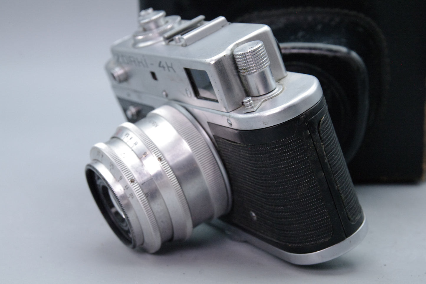 Zorki‑4K 35mm Rangefinder + Industar‑50 50mm f/3.5 Lens – Case – VGC