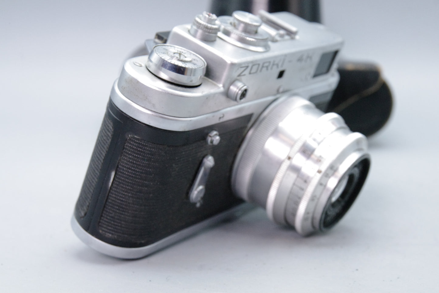 Zorki‑4K 35mm Rangefinder + Industar‑50 50mm f/3.5 Lens – Case – VGC