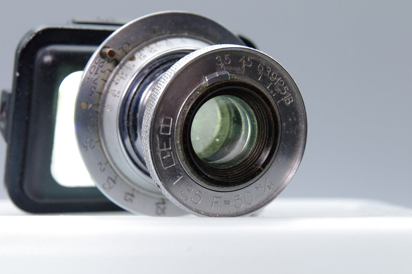 KMZ FED 50mm f/3.5 Collapsible Lens – M39 LTM – Soviet – Tested – Haze