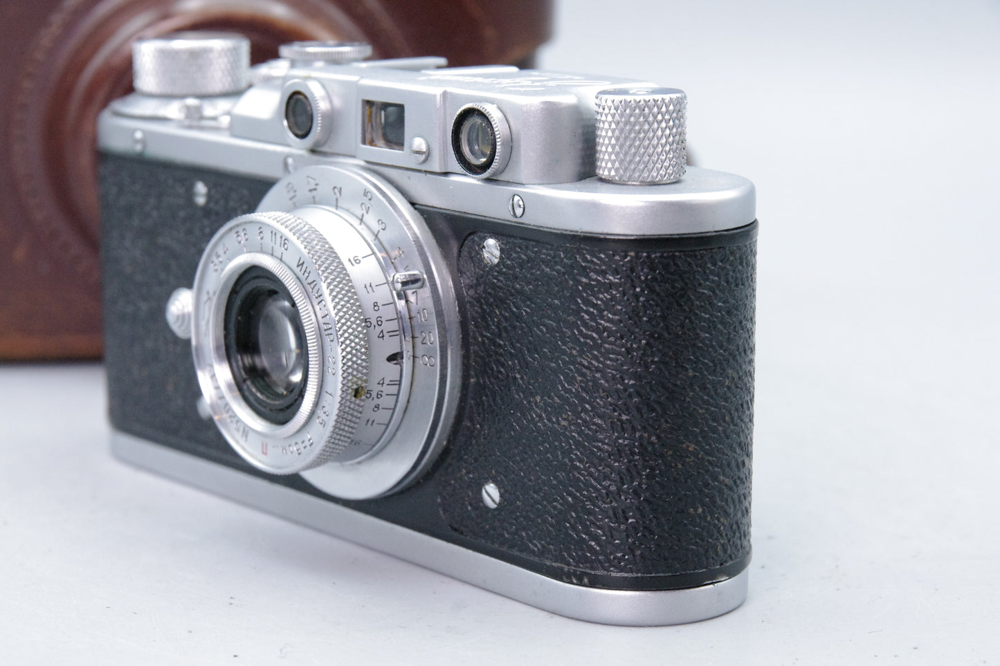 Zorki‑1 Rangefinder Camera + Industar‑22 50mm f/3.5 Collapsible Lens – Case – VGC