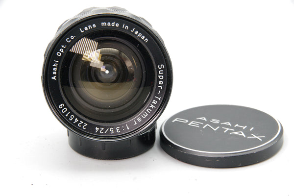 Asahi Super‑Takumar 24mm f/3.5 M42 Lens with Caps - Excellent