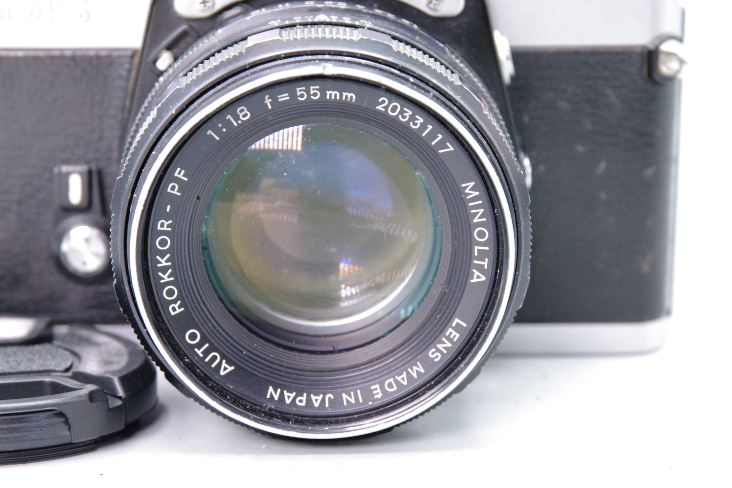 Minolta XD5 35mm SLR Camera + Rokkor‑PF 55mm f/1.8 Lens – Tested – VGC