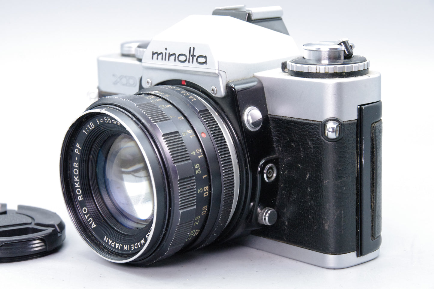 Minolta XD5 35mm SLR Camera + Rokkor‑PF 55mm f/1.8 Lens – Tested – VGC