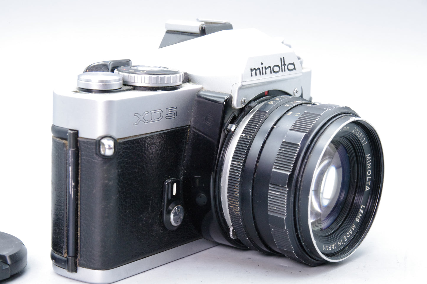 Minolta XD5 35mm SLR Camera + Rokkor‑PF 55mm f/1.8 Lens – Tested – VGC
