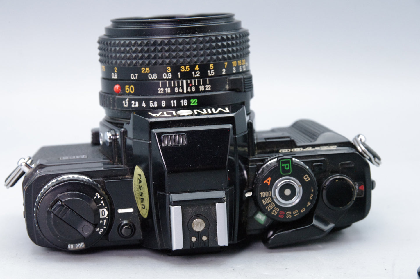 Minolta X‑700 35mm SLR + 50mm f/1.7 Lens – Black -  Batteries – Excellent