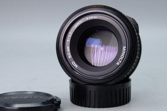Minolta MD 50mm f/1.7 Lens – Excellent Condition – Manual Focus – MD Mount