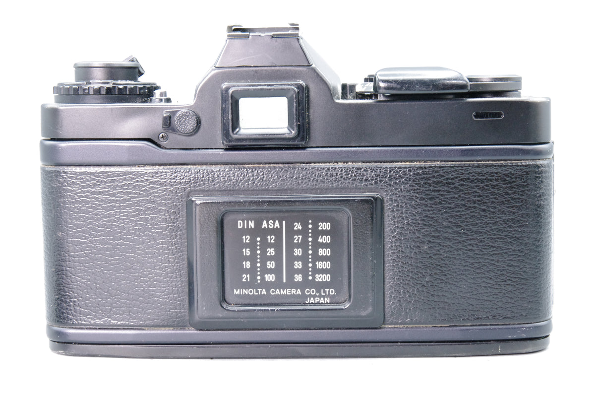 Minolta XD7 35mm SLR Camera Black with Minolta MD 50mm f2 Lens Tested Excellent