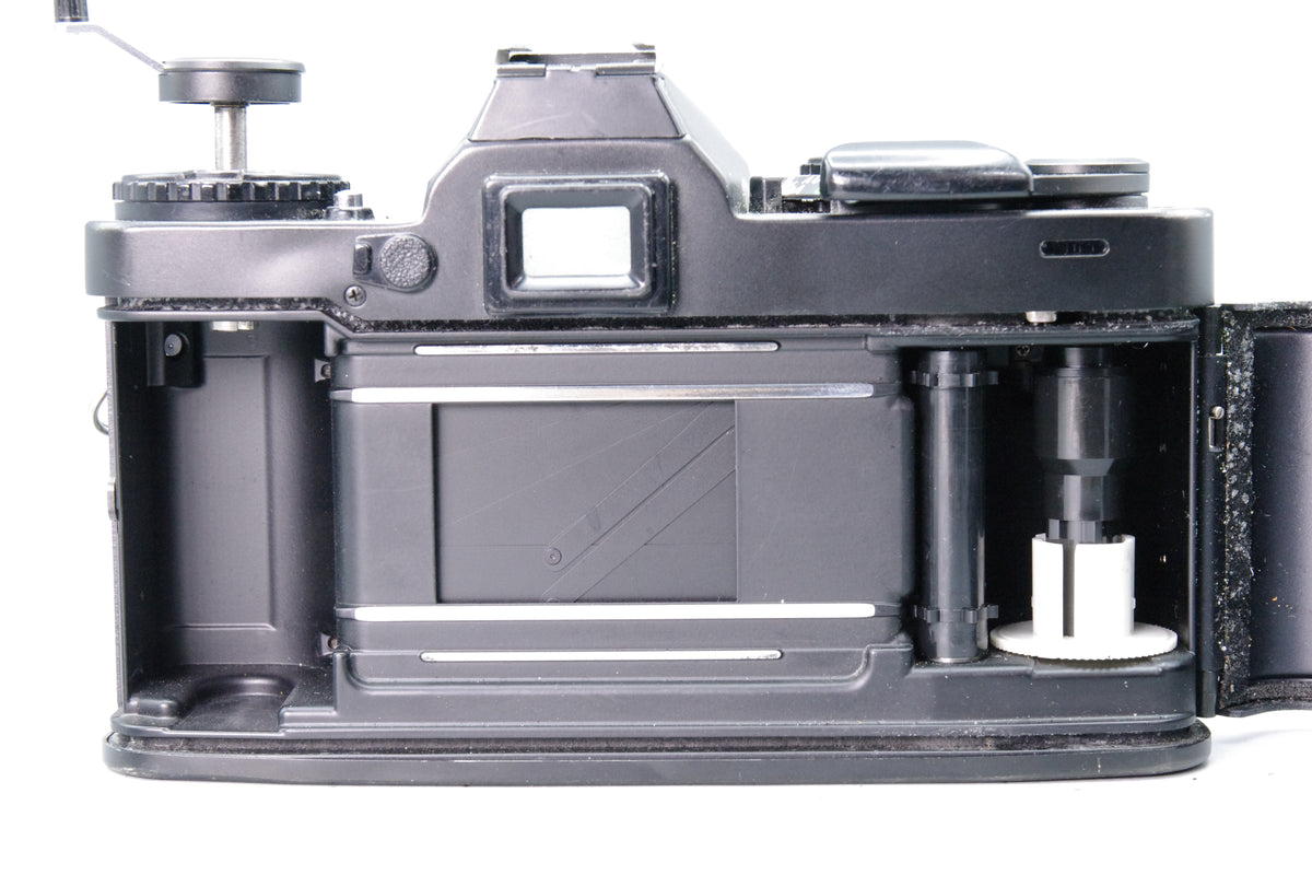 Minolta XD7 35mm SLR Camera Black with Minolta MD 50mm f2 Lens Tested Excellent