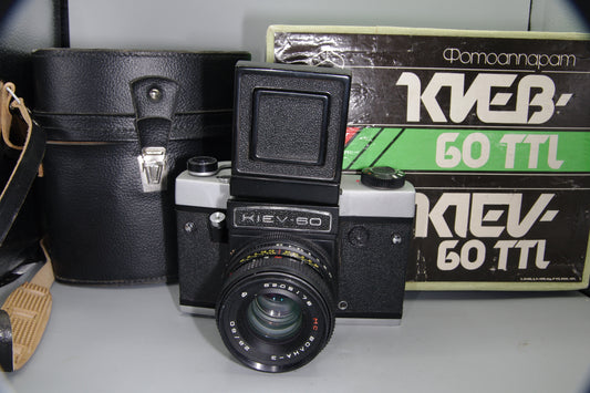 Kiev 60 Medium Format SLR Camera – 6×6 on 120 Film - Boxed with Case