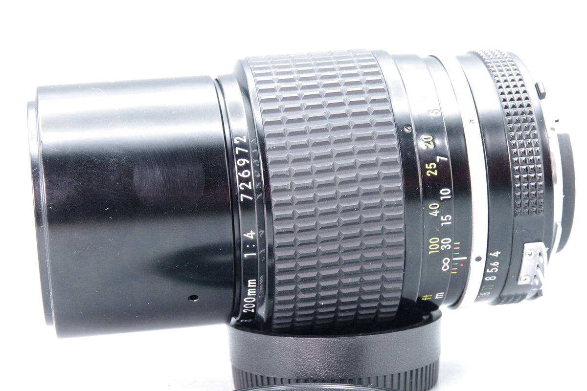 Nikon Nikkor 200mm f/4 AI Lens – Manual Focus Telephoto – VGC
