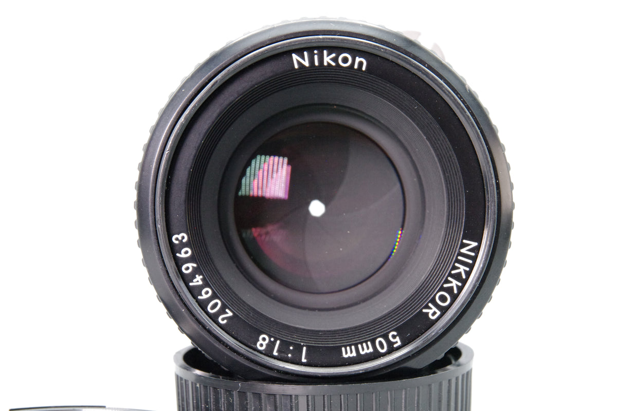 Nikon Nikkor 50mm f1.8 AI Standard Prime Lens F Mount Caps Excellent