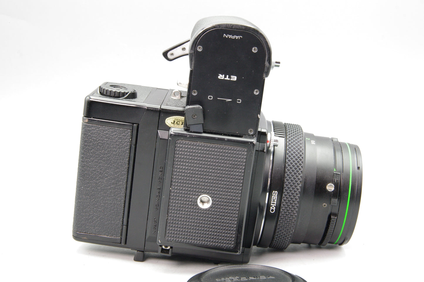 Bronica ETRS Camera with 75mm f/2.8 EII Lens, WLF and Pistol Grip