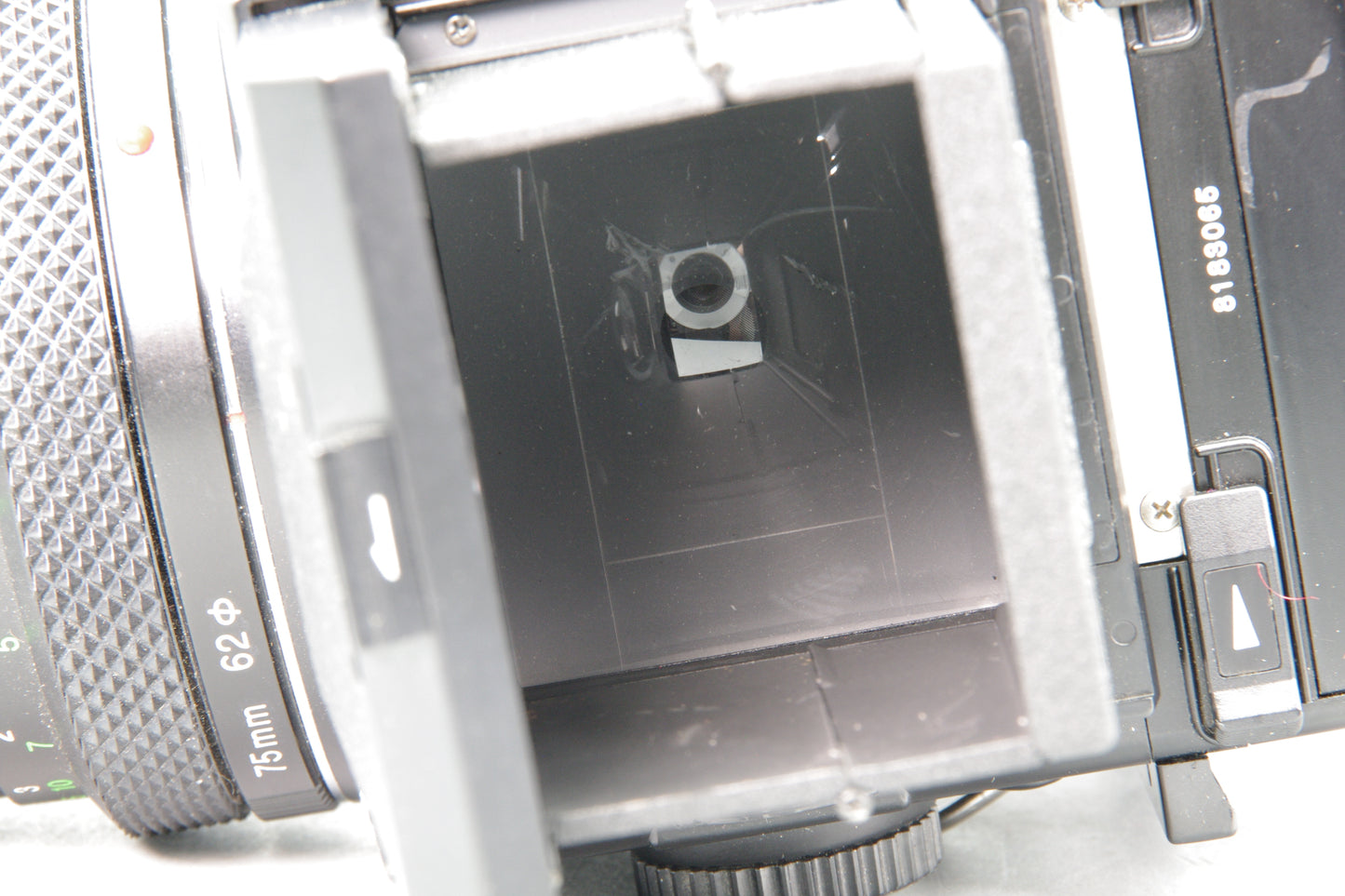 Bronica ETRS Camera with 75mm f/2.8 EII Lens, WLF and Pistol Grip