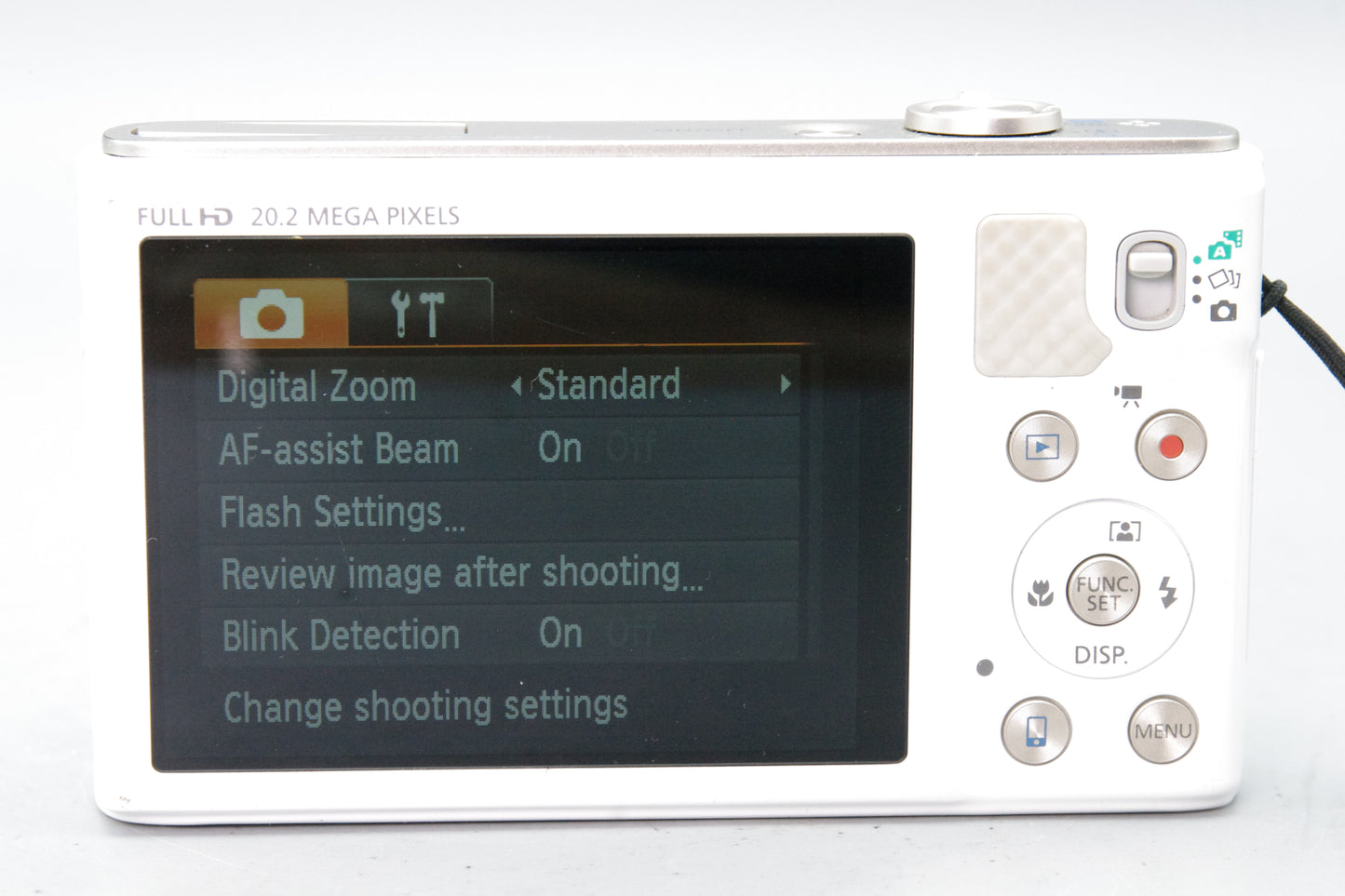 Canon PowerShot SX610 HS 20.2MP Digital Camera – White – Excellent – With Case