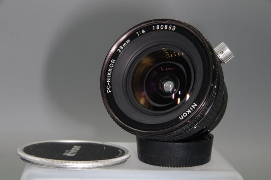 Nikon PC-Nikkor 28mm f/4 Shift Lens – Perspective Control – Rare Manual Prime