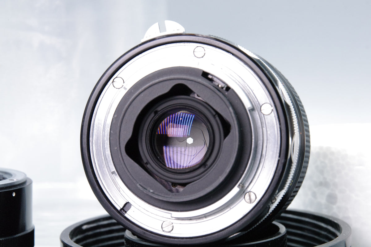 Nikon Micro-Nikkor-P Auto 55mm f3.5 Macro Lens M2 Extension Ring Case Tested Excellent