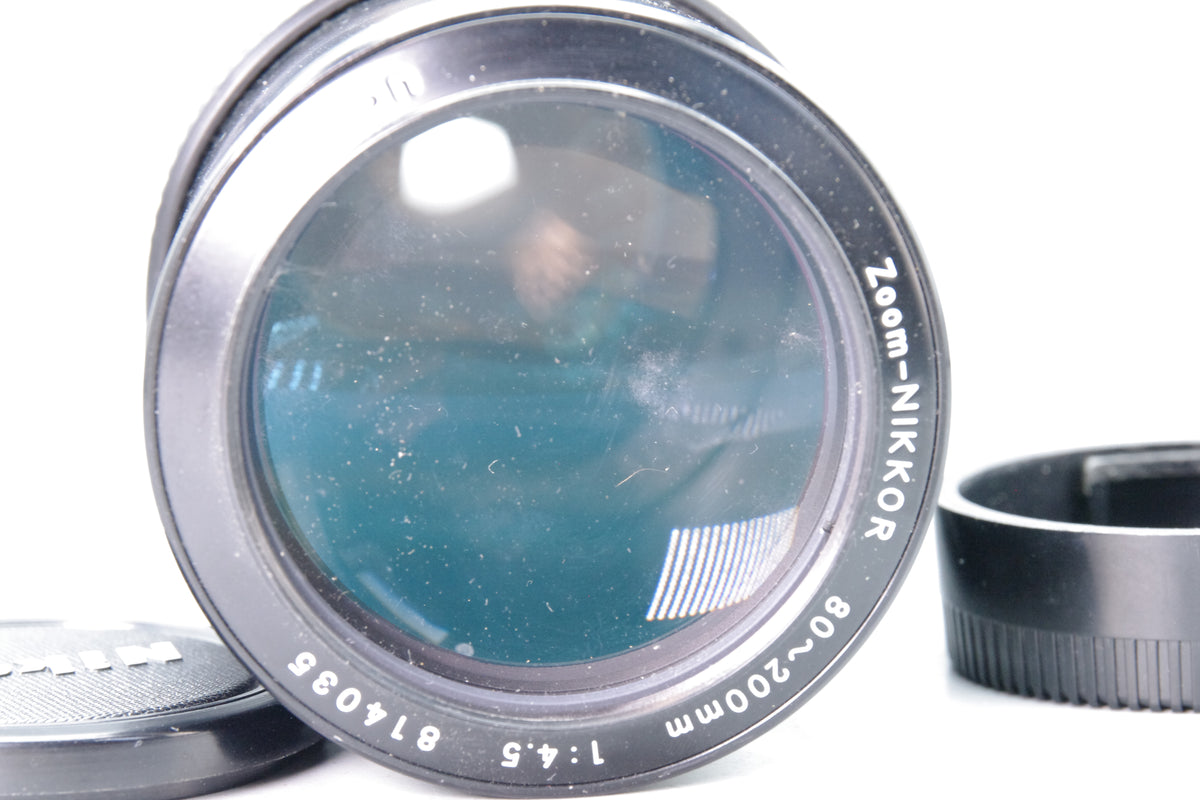 Nikon AI Zoom-Nikkor 80-200mm f4.5 Telephoto Lens F Mount Caps Fungus