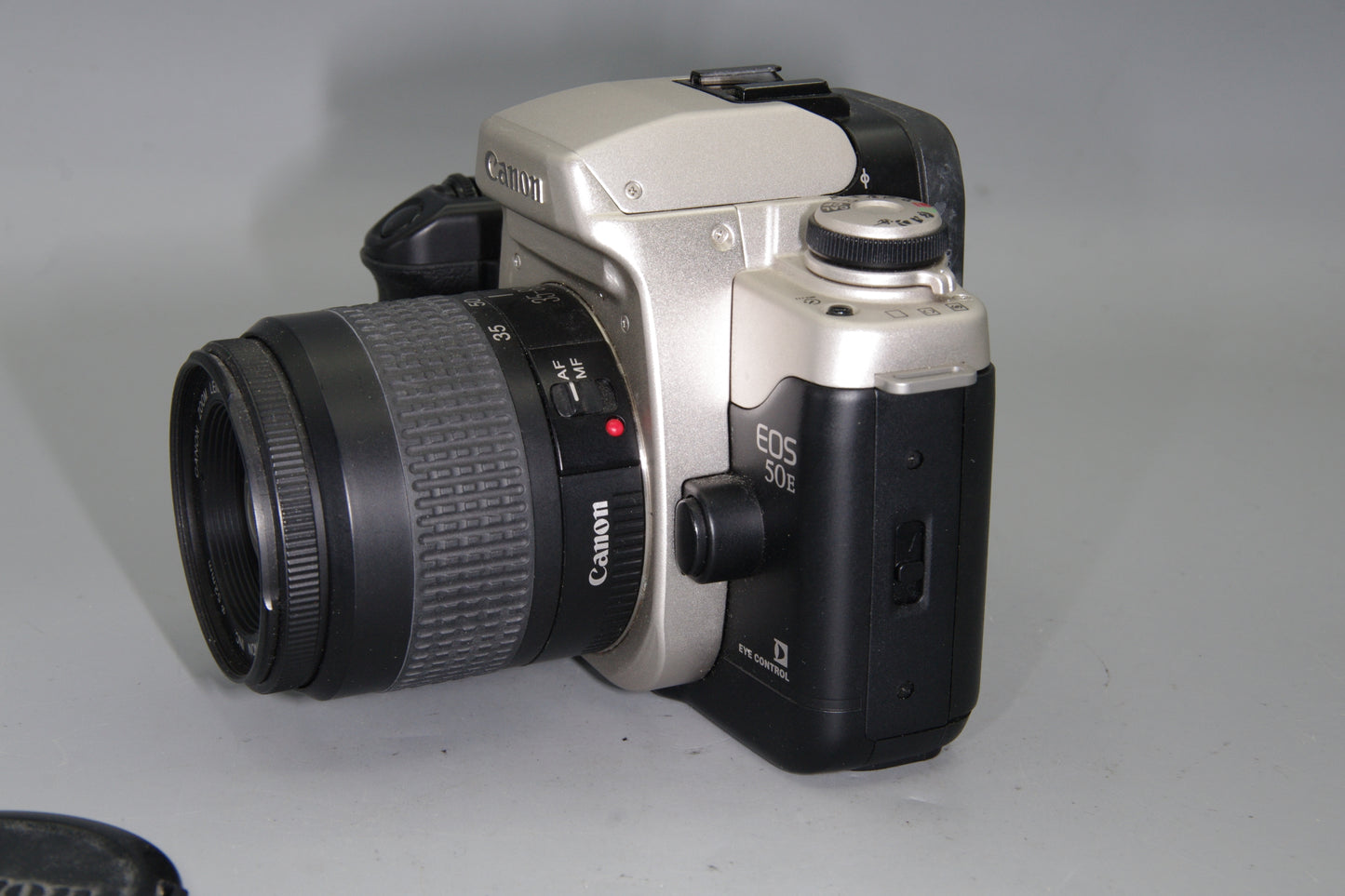 Canon EOS 50E 35mm Film SLR Camera with Canon EF 35–80mm USM Lens