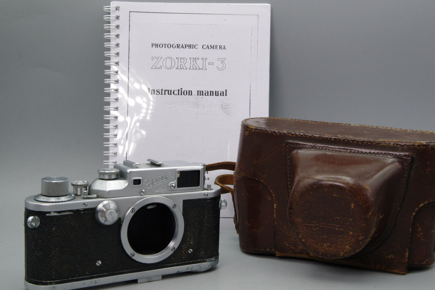 Zorki 3 35mm Rangefinder Camera with Case and Instructions