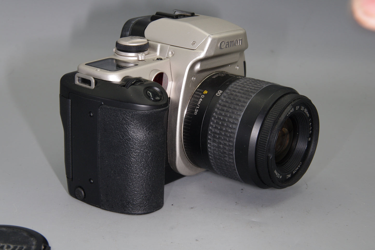 Canon EOS 50E 35mm Film SLR Camera with Canon EF 35–80mm USM Lens