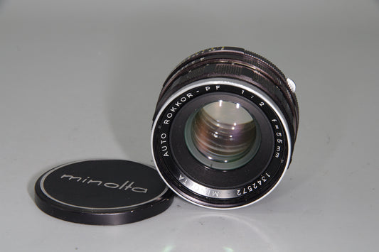 Minolta Auto Rokkor-PF 55mm f/2 Lens – SR Mount – Manual Focus - VGC