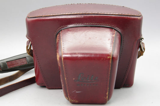 Leicaflex(+SL +SL2) Red Leather Camera Case – Vintage Genuine Leather