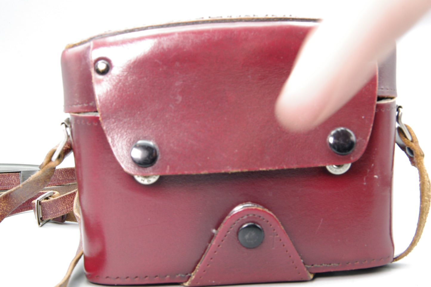 Leicaflex(+SL +SL2) Red Leather Camera Case – Vintage Genuine Leather