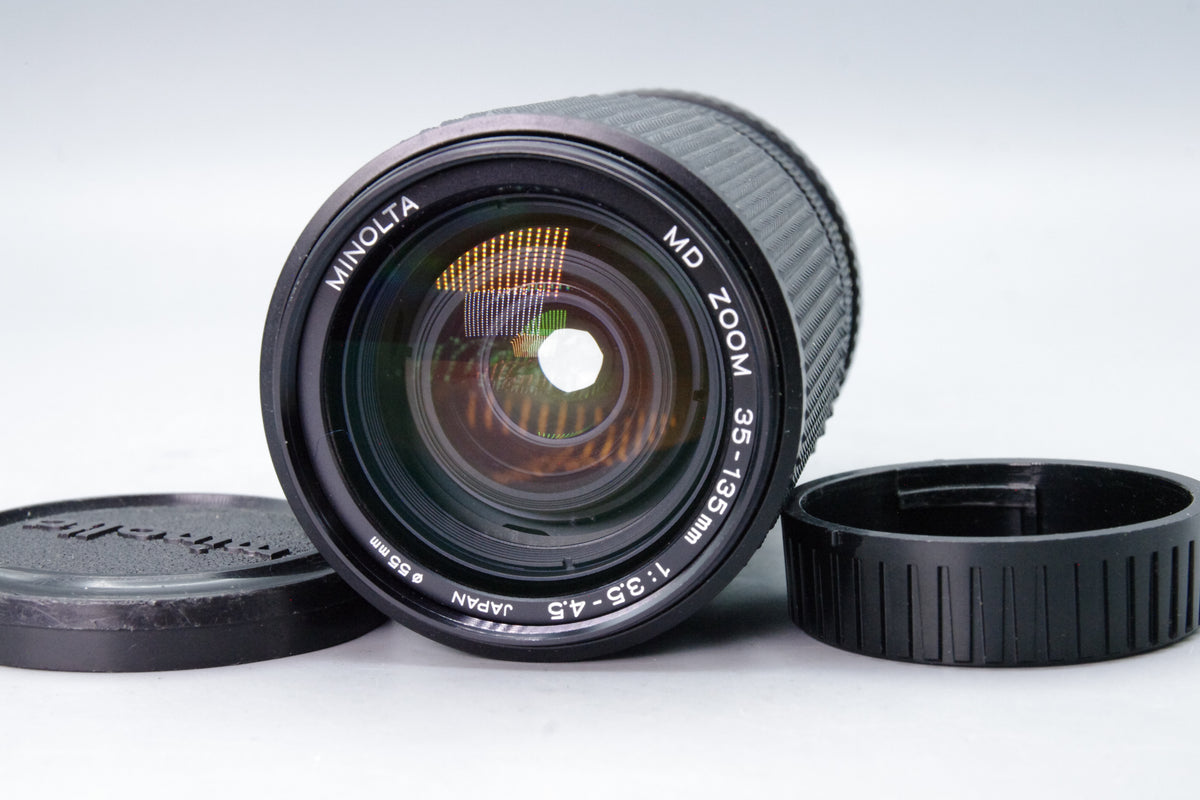 Minolta MD Zoom 35-135mm f3.5-4.5 Macro Lens SR Mount Caps Haze Fungus Repair