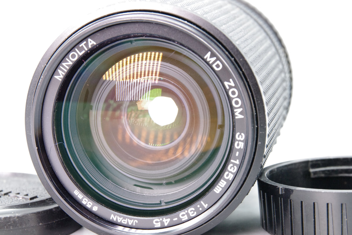 Minolta MD Zoom 35-135mm f3.5-4.5 Macro Lens SR Mount Caps Haze Fungus Repair