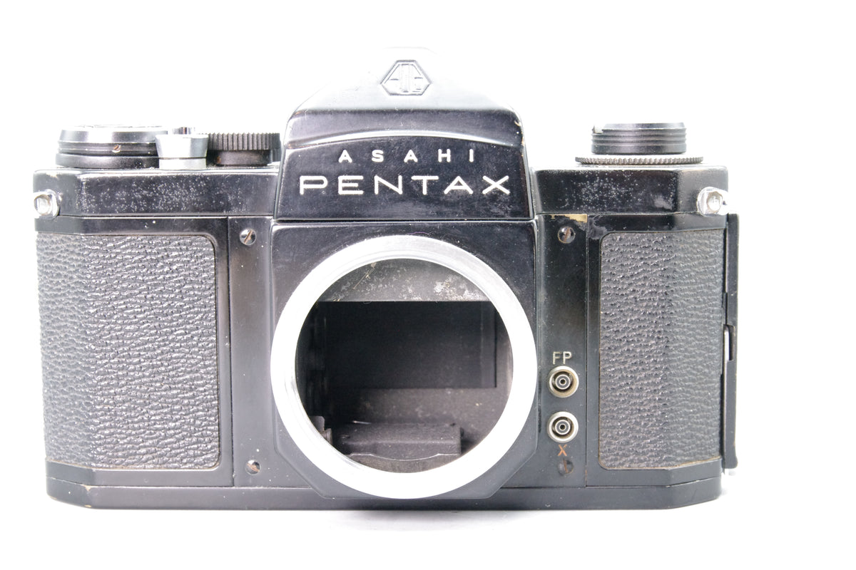 Asahi Pentax S1a 35mm Film SLR Camera Body Black Finish Faulty Winder Mirror Sticking