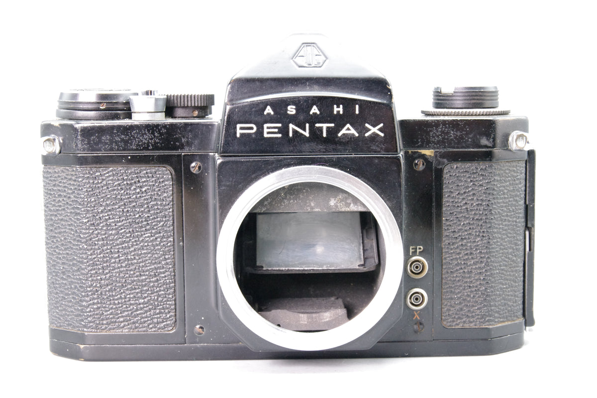 Asahi Pentax S1a 35mm Film SLR Camera Body Black Finish Faulty Winder Mirror Sticking