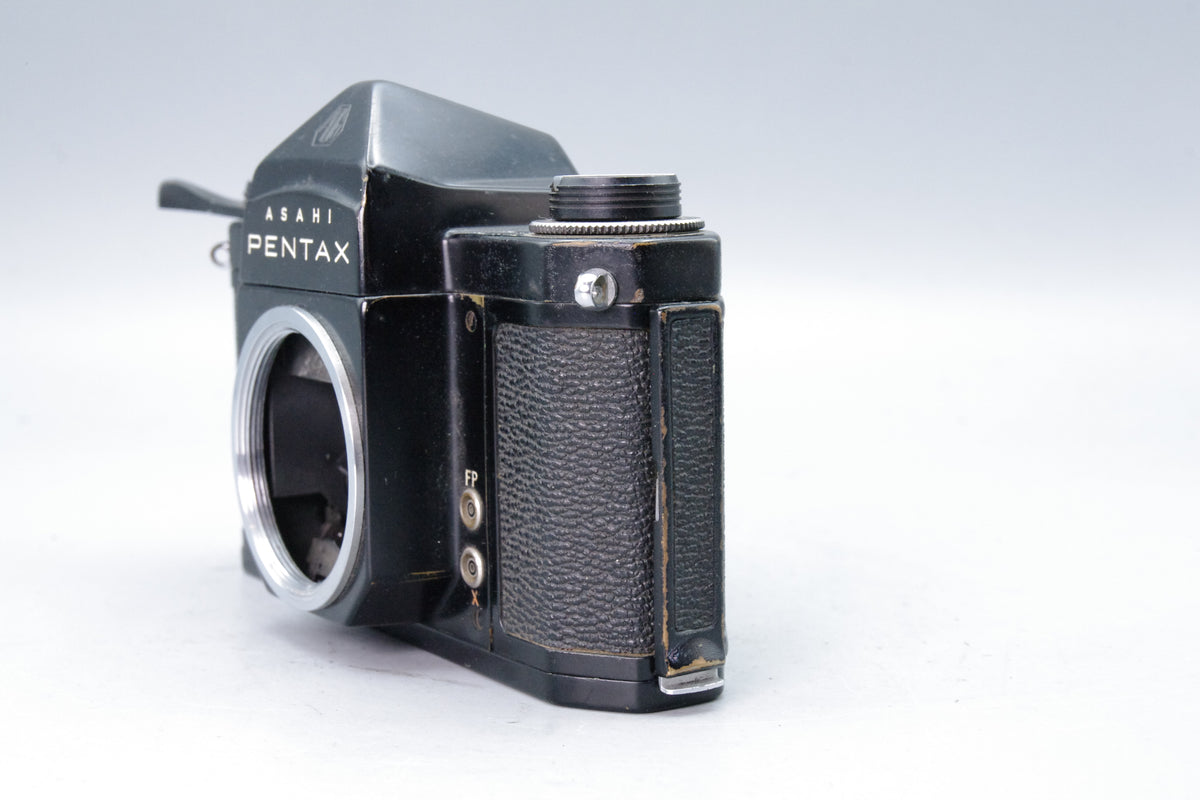 Asahi Pentax S1a 35mm Film SLR Camera Body Black Finish Faulty Winder Mirror Sticking