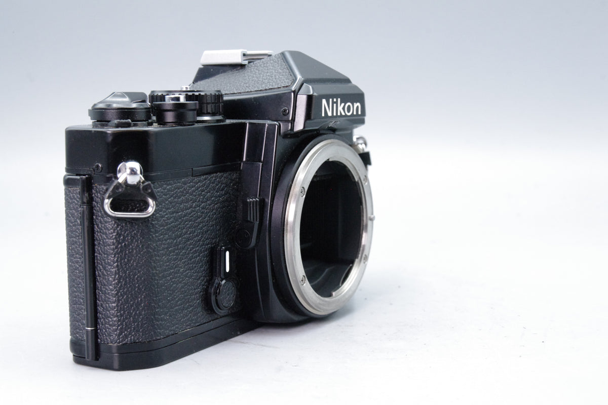 Black Nikon FE 35mm SLR Film Camera Body – Tested & Working + New Batteries