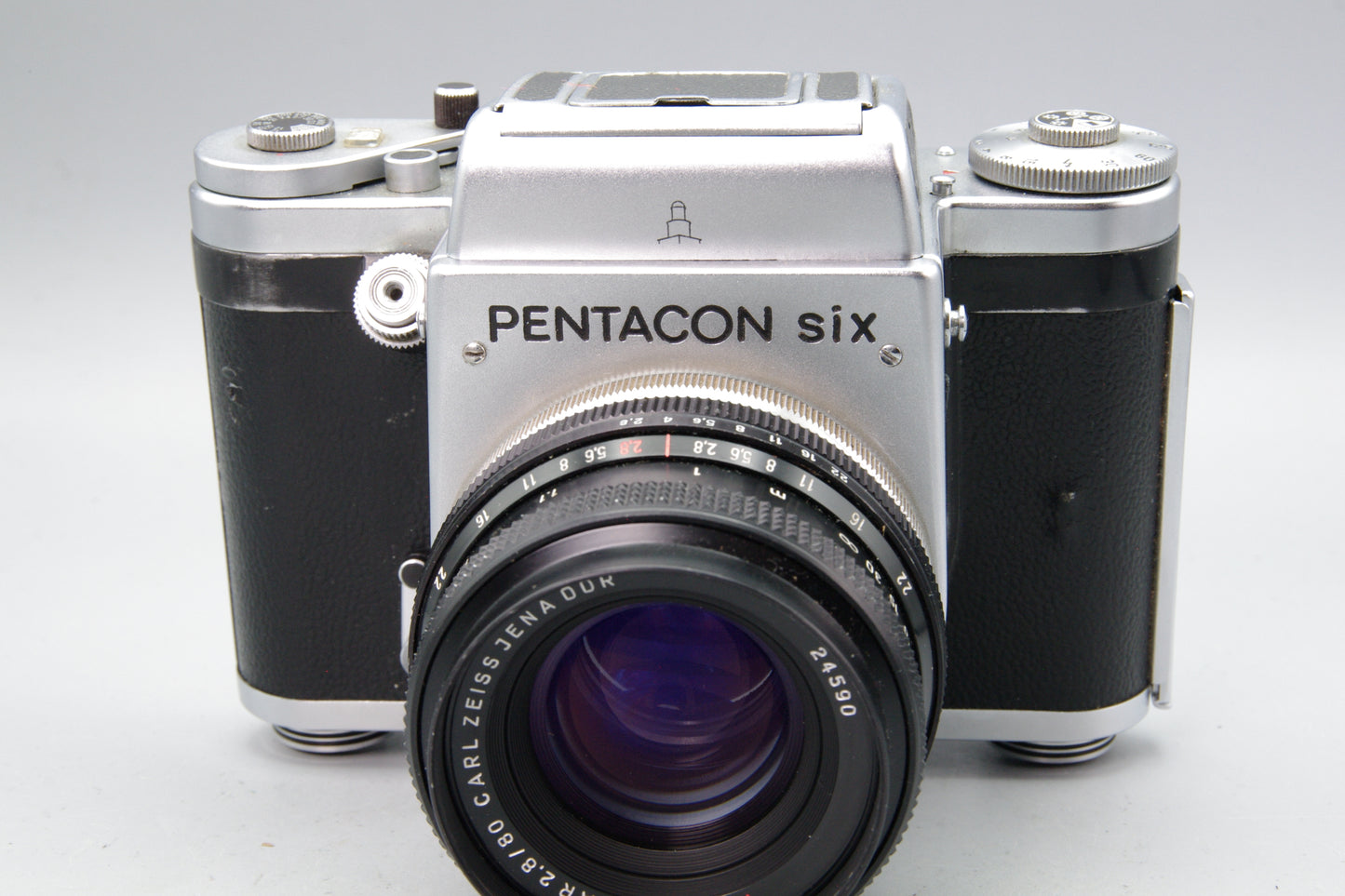Pentacon Six Medium Format Camera with Carl Zeiss Jena 80mm f/2.8 Lens