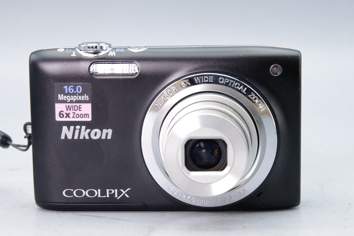 Nikon Coolpix S2700 16.0MP Digital Camera Black 6x Optical Zoom Strap Tested