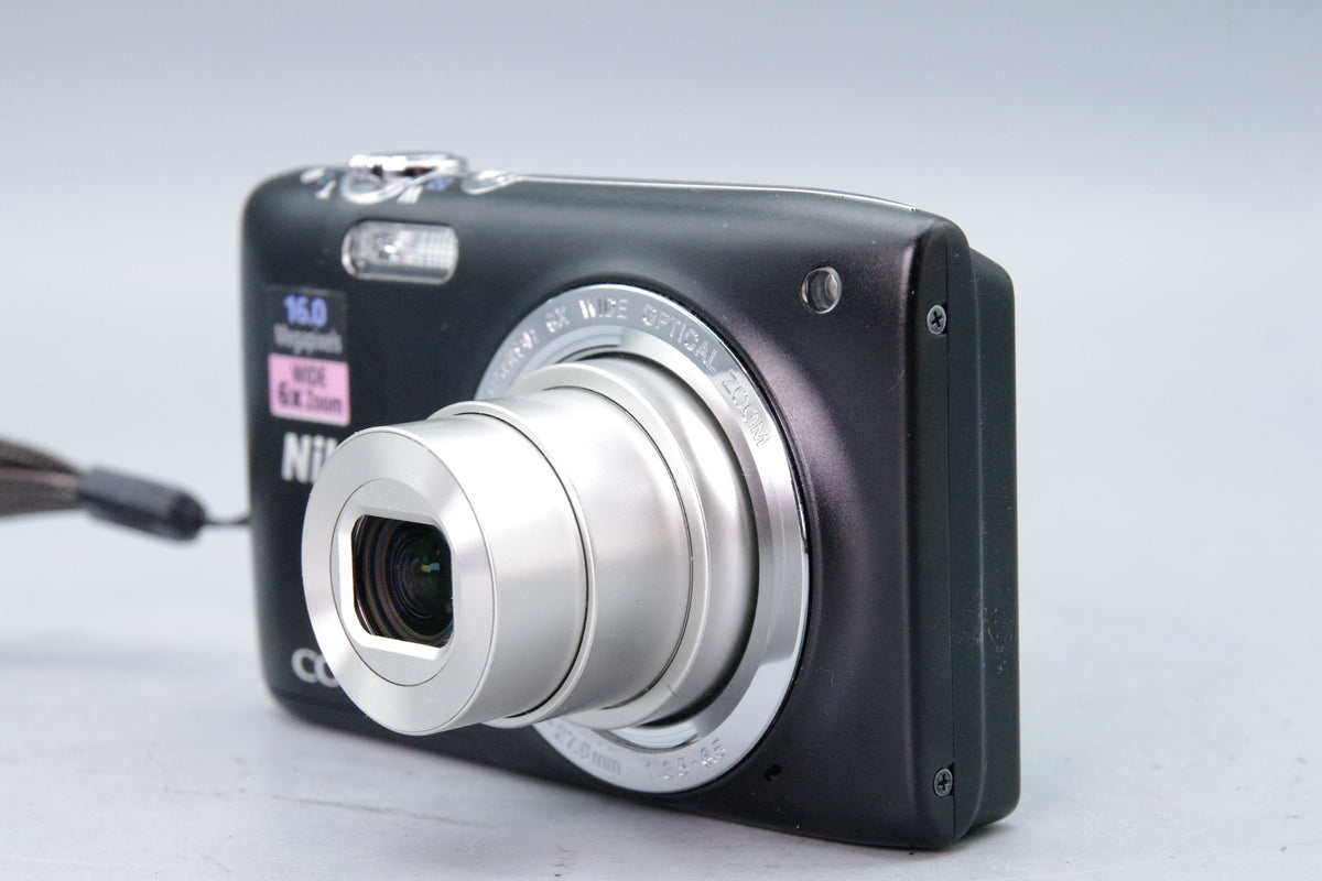 Nikon Coolpix S2700 16.0MP Digital Camera Black 6x Optical Zoom Strap Tested