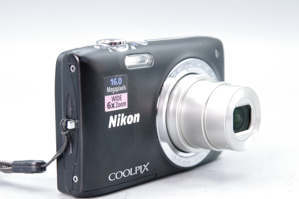 Nikon Coolpix S2700 16.0MP Digital Camera Black 6x Optical Zoom Strap Tested