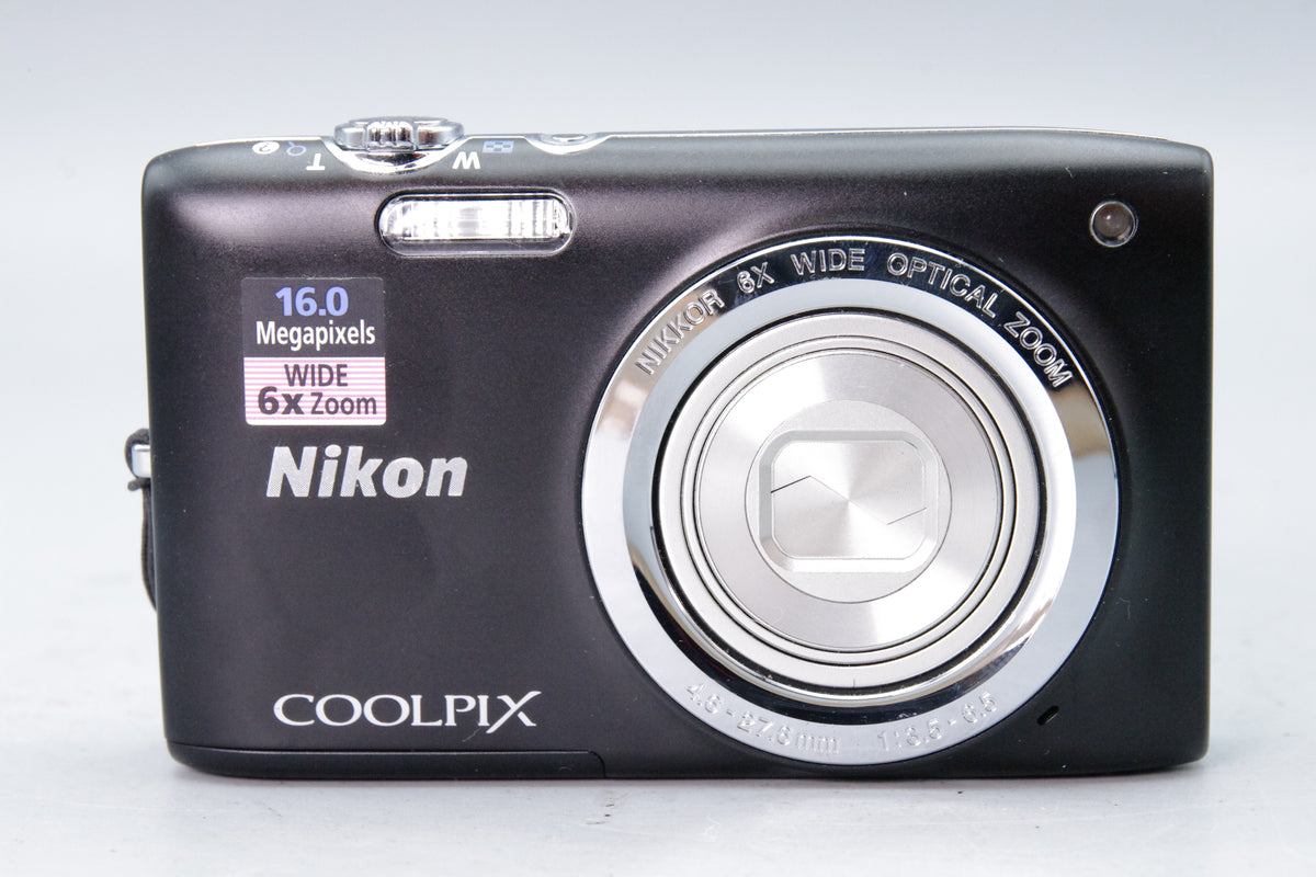 Nikon Coolpix S2700 16.0MP Digital Camera Black 6x Optical Zoom Strap Tested