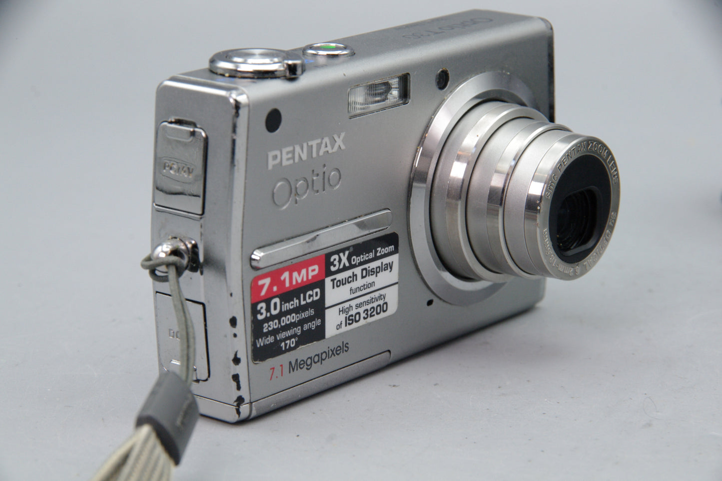Pentax Optio T30 Compact Digital Camera – Touchscreen 7.1MP