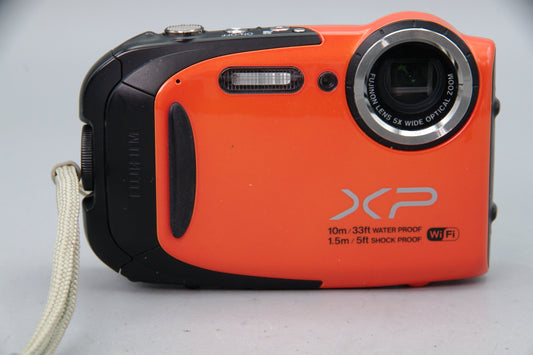 Fujifilm FinePix XP70 16.4MP Waterproof Digital Camera – Orange