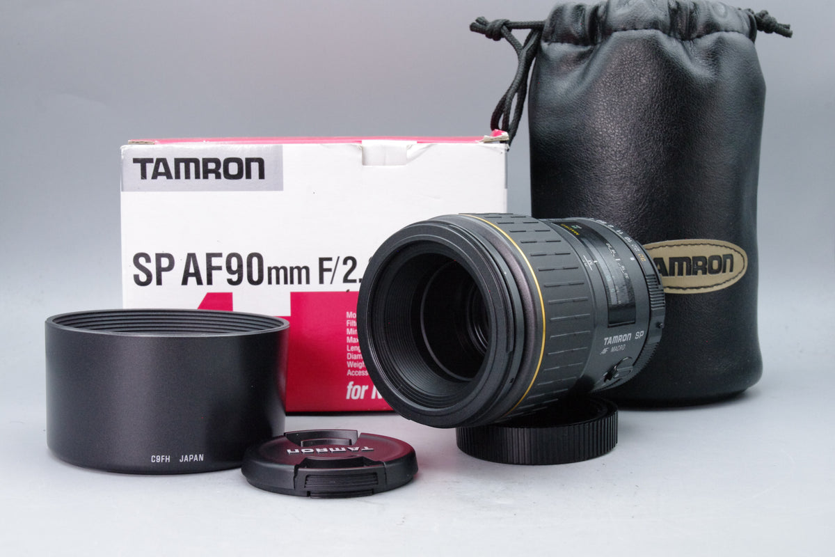 Tamron SP AF 90mm f2.8 Macro 1:1 Lens Nikon F Mount Model 72E Boxed Caps Tested