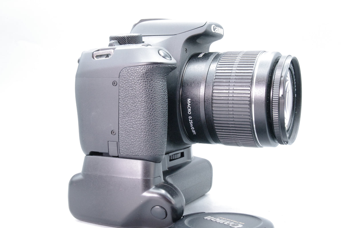 Canon EOS 1300D DSLR Camera Kit EF-S 18-55mm III Lens Battery Grip Low 675 Shutter