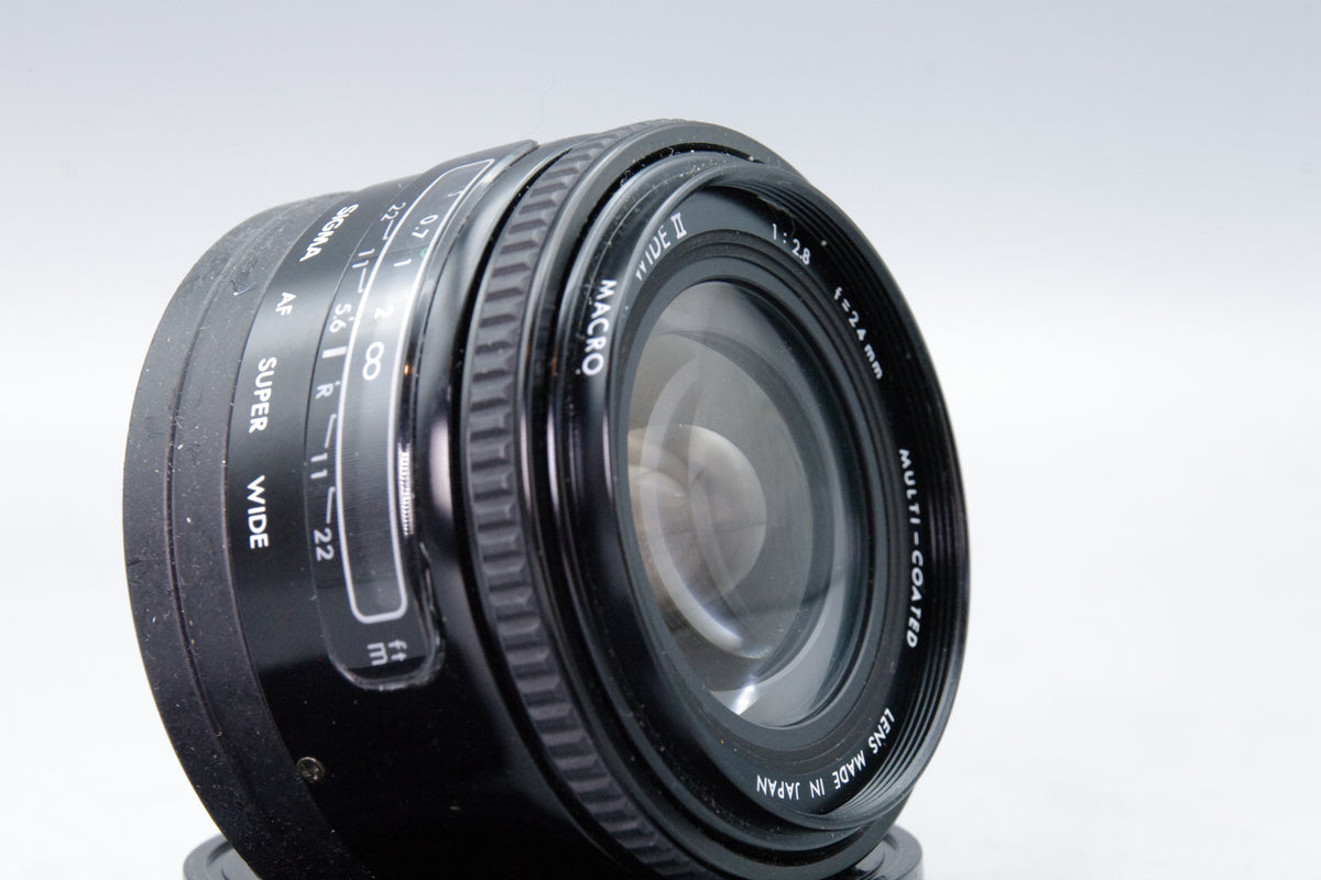 Sigma 24mm f/2.8 Super‑Wide II Lens – Minolta Sony A Mount – Very Good