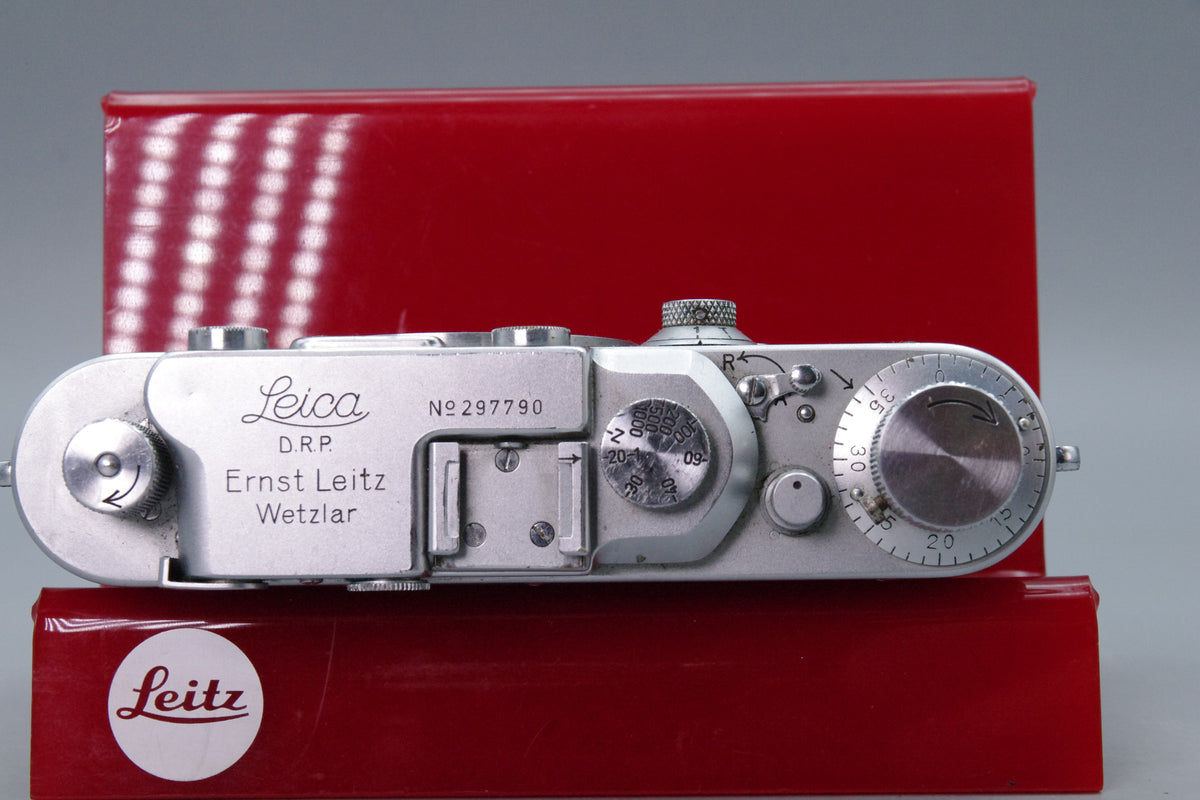 Leica IIIc Chrome Rangefinder 1938 Camera Body  Serial 297790 Tested