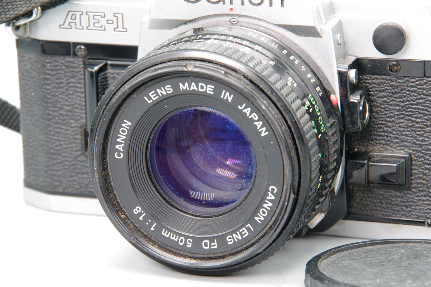 Canon AE-1 35mm SLR + 50mm f/1.8 Lens – Vintage Classic