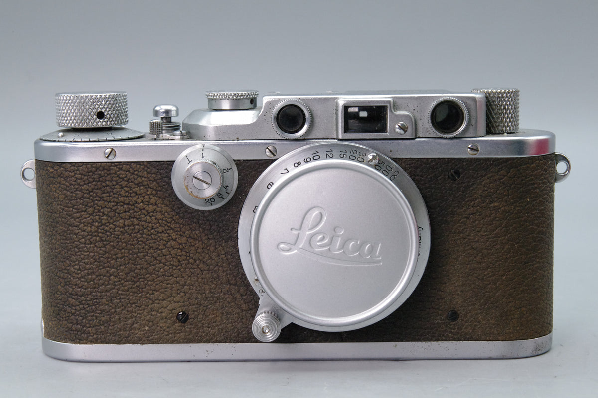 Leica III Chrome 35mm Rangefinder 1933 Leitz 5cm f3.5 Elmar Lens Cap Spool Tested
