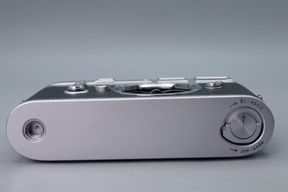 1960 Leica M3 Single Stroke Chrome 35mm Rangefinder Body Tested Excellent